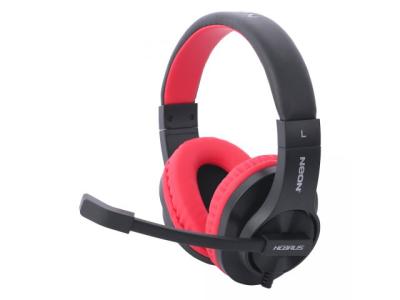 Neon Gaming Slušalice + mikrofon HEBRUS Crno Crvena 3,5 mm