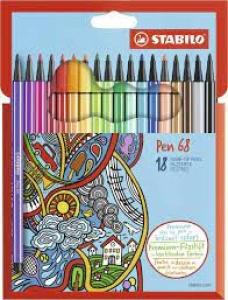 Stabilo flomaster pen 68 18 kom set