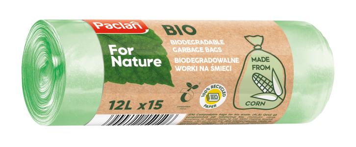 Paclan nature vreće za smeće PFN 12 L/15 kom.