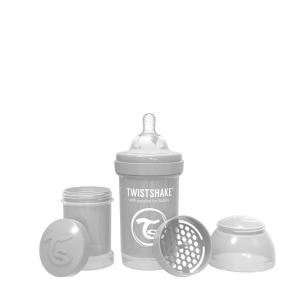 Twistshake Bočica Anti-Colic 180 ml Pastel Grey