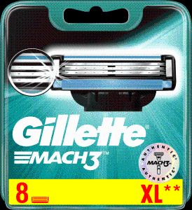 Gillette Mach3 patrone, 8 kom