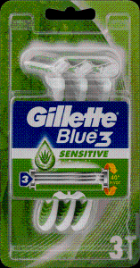 Gillette Blue3 jednokratne britvice Sensitive, 3 kom