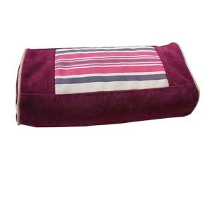 Shije Shete jastuk za opuštanje punjen heljdom - bordo/sive pruge (42x20 cm) + GRATIS proizvod