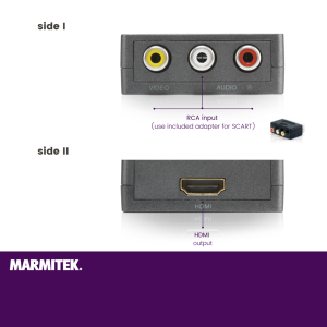 Marmitek HDMI pretvarač  RCA / SCART > HDMI