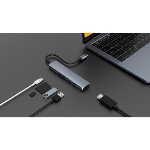 HyperDrive BAR 6 u 1 USB-C HUB za Macbook, Chromebook i PC Space grey