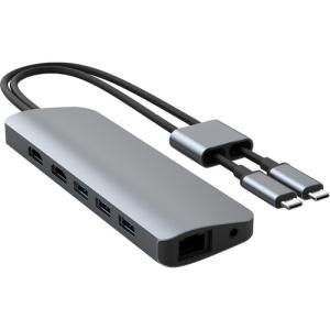 HyperDrive 10 u 2 USB-C HUB za Macbook, Chromebook i PC, Space grey