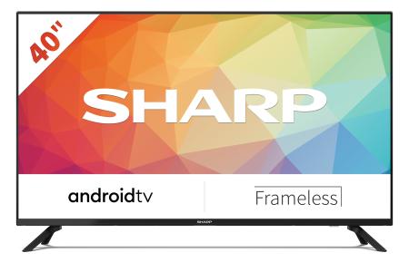 Sharp TV 40FG2EA (LED, Full HD, FRAMELESS, ANDROID, Active Motion 400 Hz, DVB-T2/C/S2, H.265 HEVC, 100 cm)
