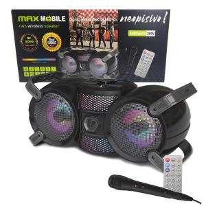 Maxmobile zvučnik bluetooth TWS karaoke nf4069 rgb led z.boys