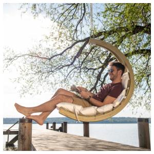 Amazonas Swing Chair drvena viseća stolica Creme