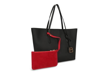 GIANNA ženska torba, crno-crvena