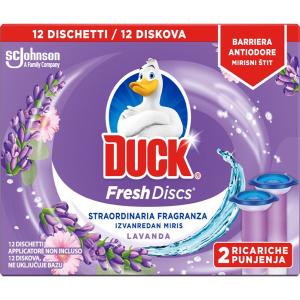 Duck® Fresh Discs gel za čišćenje i osvježavanje WC školjke - duplo punjenje, miris lavanda