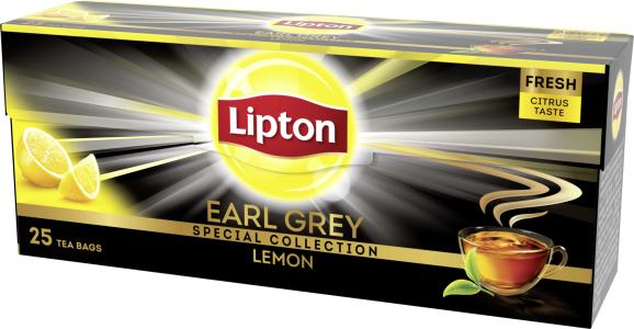 Lipton čaj Ser Earl Gray Lemon 25 kom