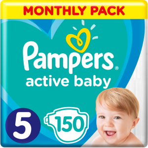 Pampers pelene Active Baby Maxi Pack plus veličina 5 (11-16 kg) 150 kom
