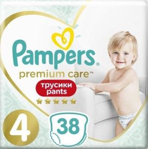 Pampers pelene-gaćice PANTS Premium Care veličina 4 (9-15 kg ) 38 kom